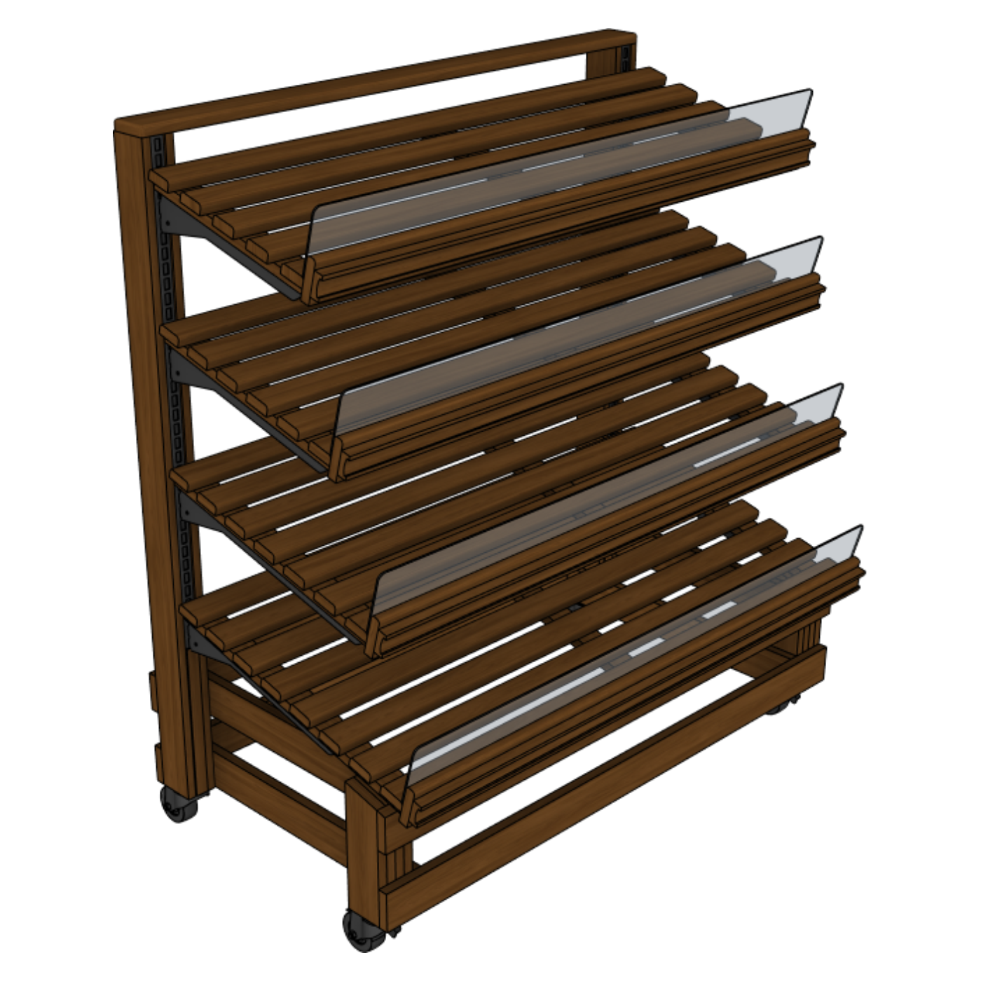 4-Shelf Inline Display