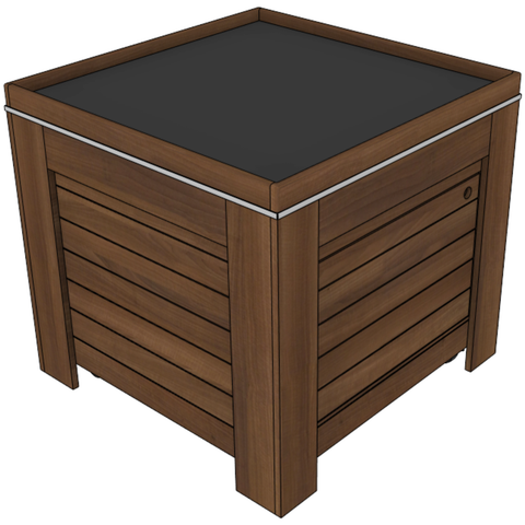 36" X 36" Orchard Bin With Hidden Ice Tub 36" X 36" Orchard Bin With Hidden Ice Tub