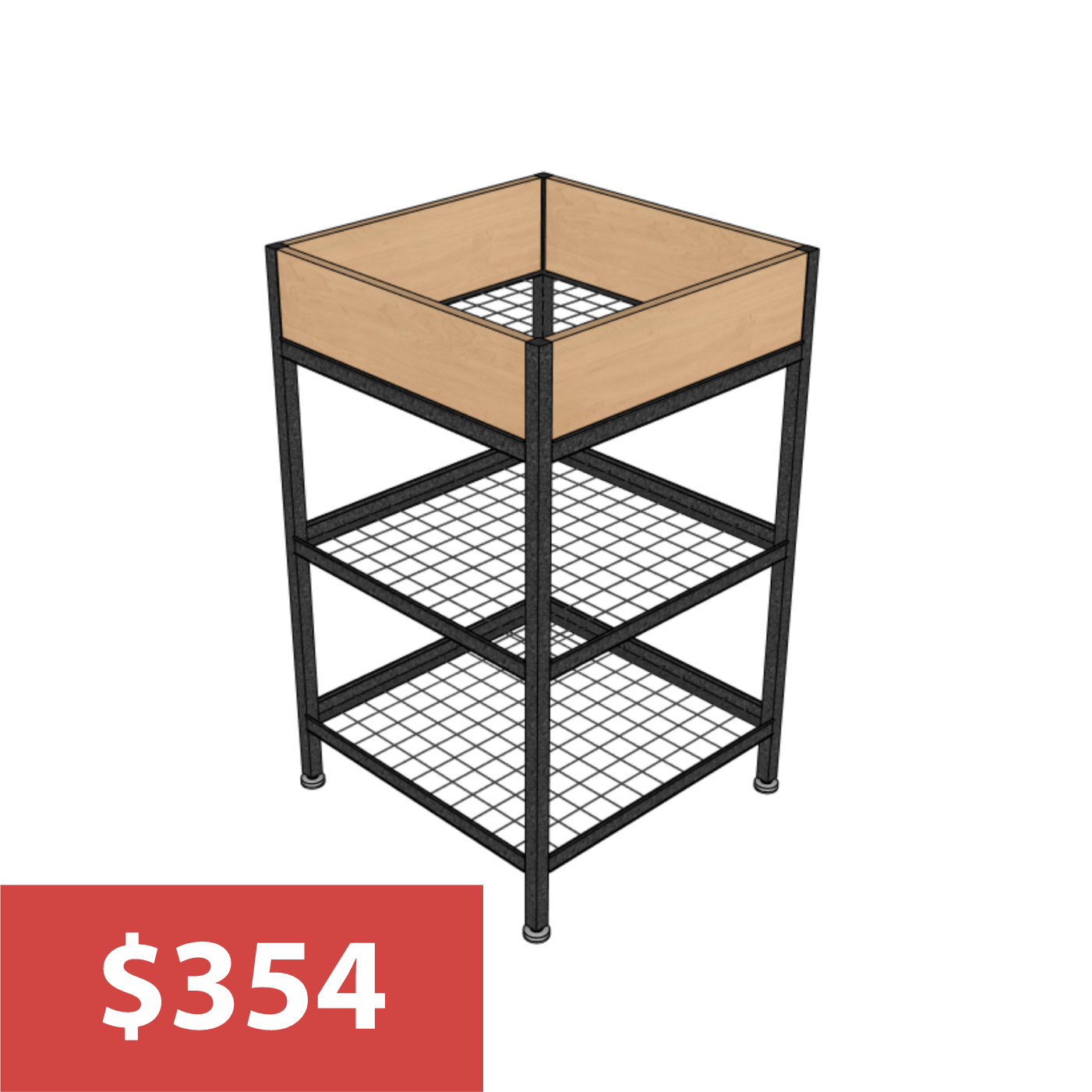 24" X 24" IMPULSE MERCHANDISER