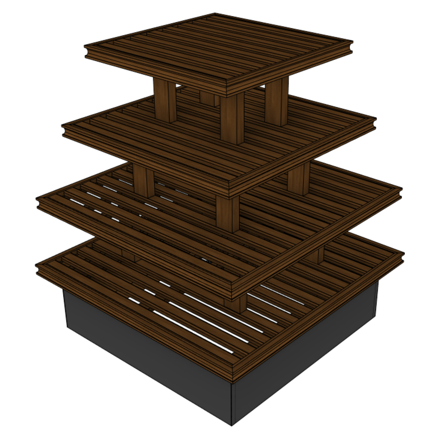 Multi-Tiered Shop Around Display