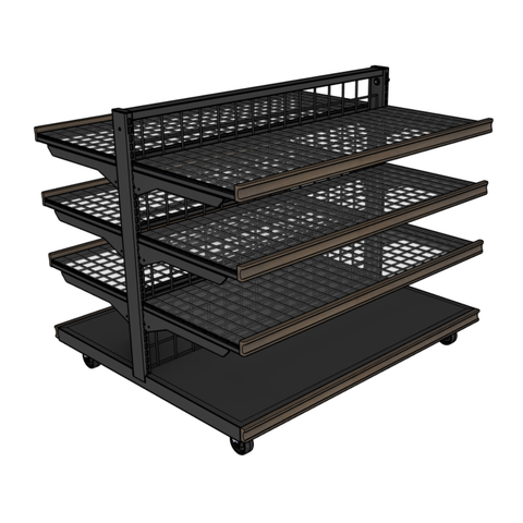 3-Shelf Double Sided Display 3-Shelf Double Sided Display