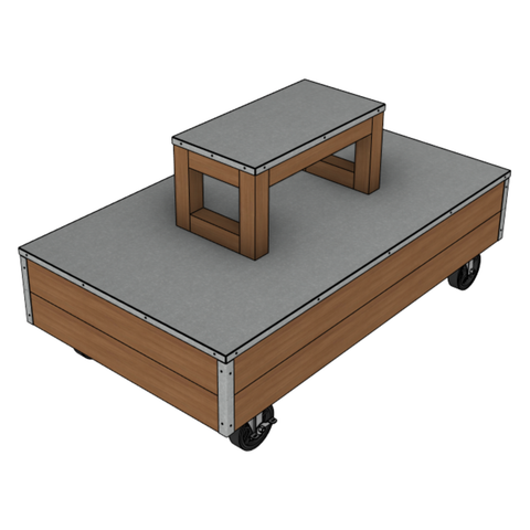 Rolling Floral Cart & Riser Rolling Floral Cart & Riser