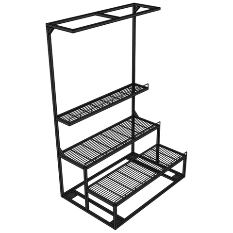 3-Tier Shelving Display With Canopy 3-Tier Shelving Display With Canopy