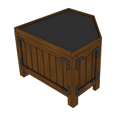 Wedge Front Orchard Bin Wedge Front Orchard Bin
