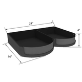 Produce Display Tray | Refrigerated Display | The Marco Company-DCF-16X24X4