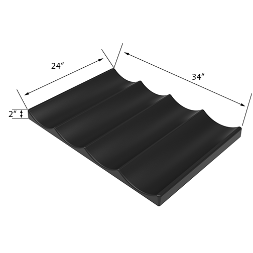 Banana Display Riser | Produce Display | The Marco Company- VEG-108 BAN24BK