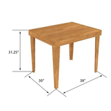 Oak Nesting Table 38"X30X31.25 <br> NT-01