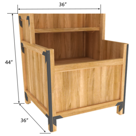 Orchard Bins | Produce Display | The Marco Company- OBP-37402 ROSB