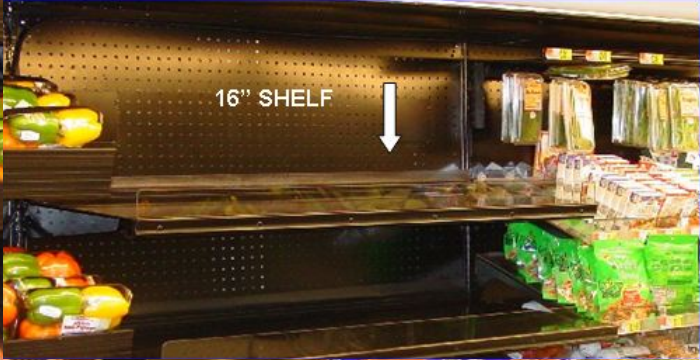 Multi deck shelving | Produce Display | The Marco Company-16” MDWM-0003 SBCAN