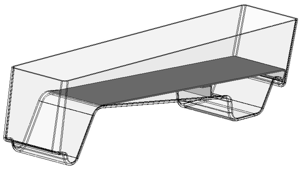 Clear Deli Meat Tray - 6"W X 25"D X 7"H