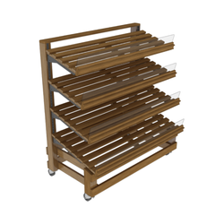 4-Shelf Inline Display