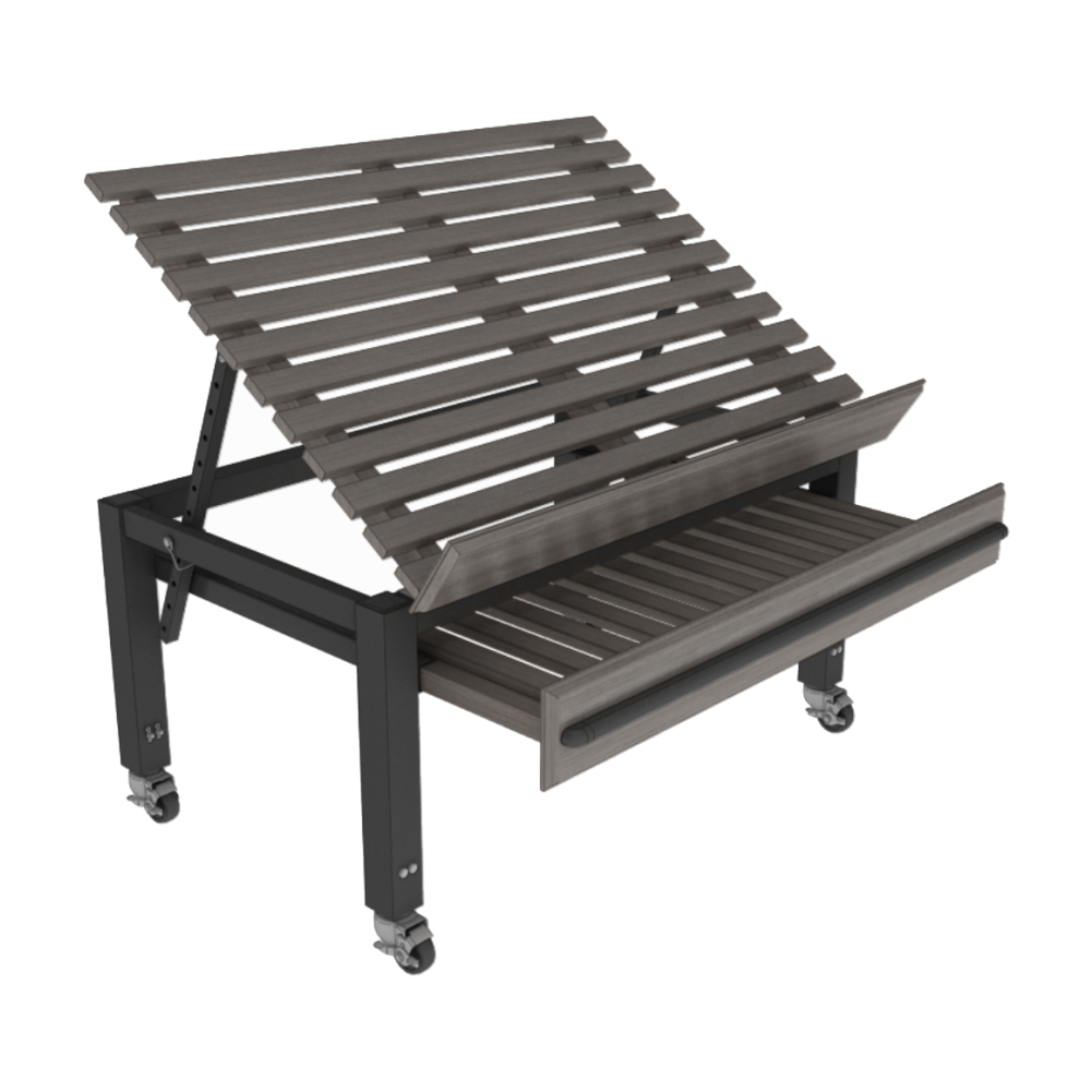 Slatted Wood Euro Table