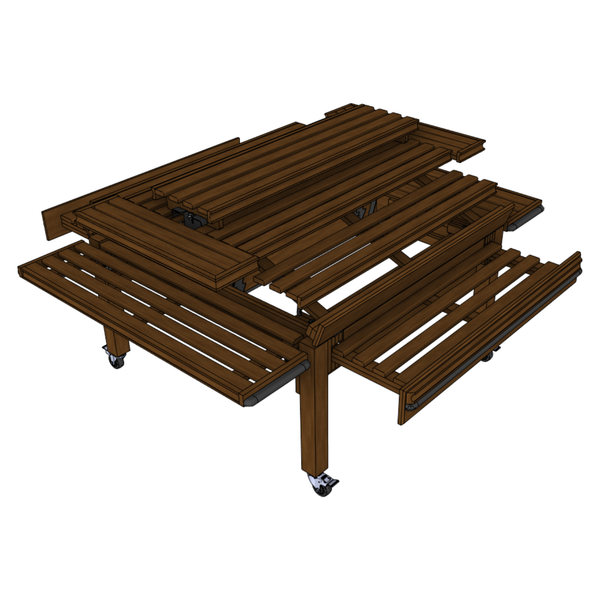 4-Way Multi-Tiered Table