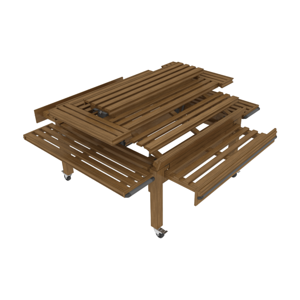 4-Way Multi-Tiered Table