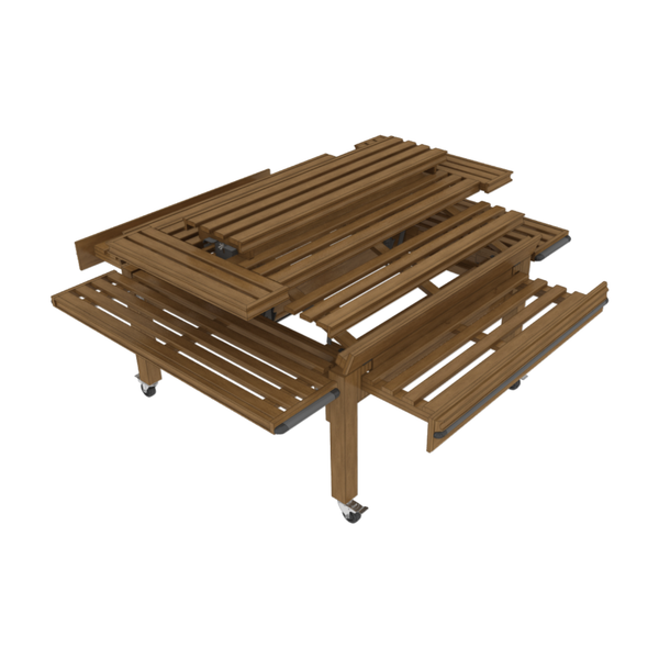 4-Way Multi-Tiered Table