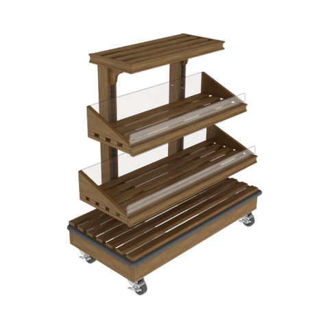 Tiered Shelving End Cap