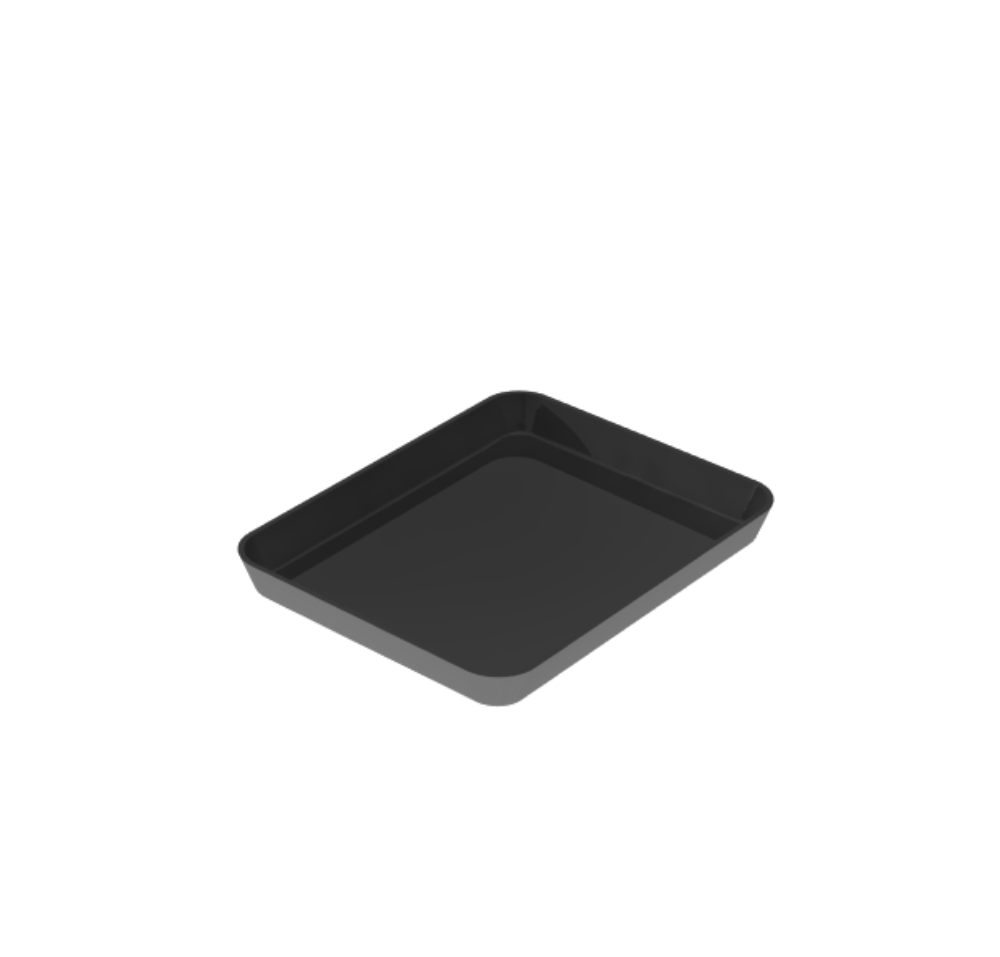 Plastic Deli Tray - 7"W X 9"D X 1"H
