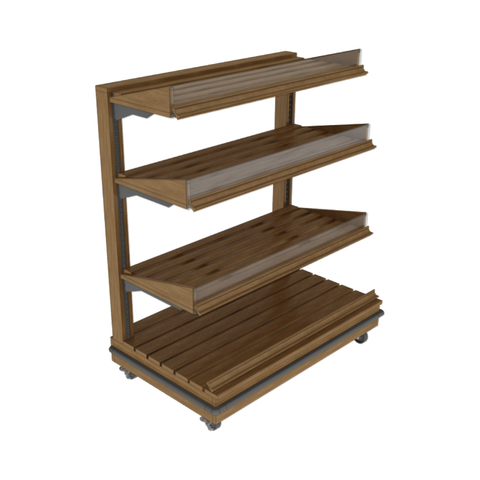 Tiered Shelving End Cap