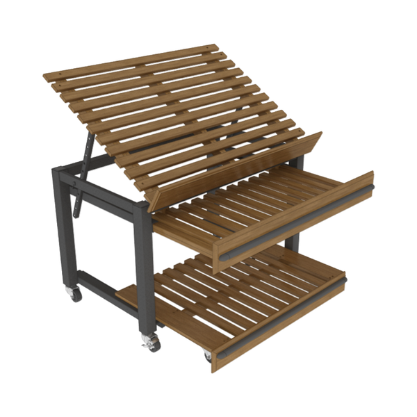 Square Euro Table With Pull-Outs