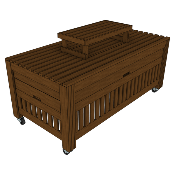 4-Way Pull-Out Table With Riser