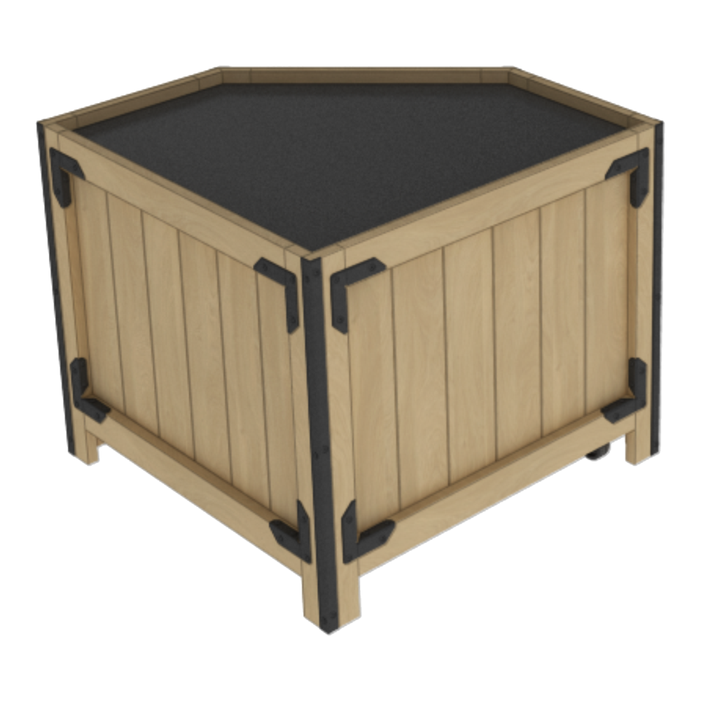 31” Tall Wedge Bin
