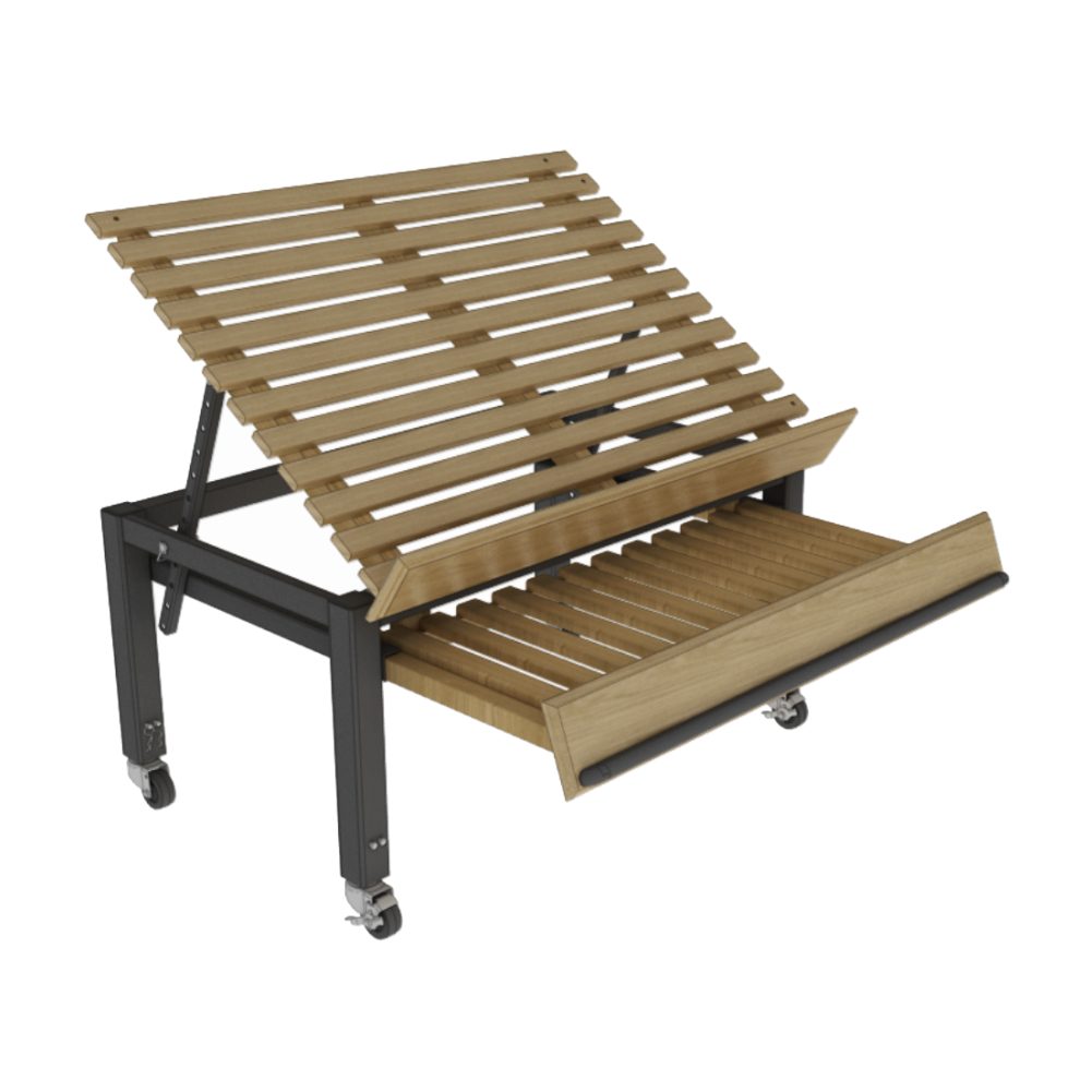 Slatted Wood Euro Table