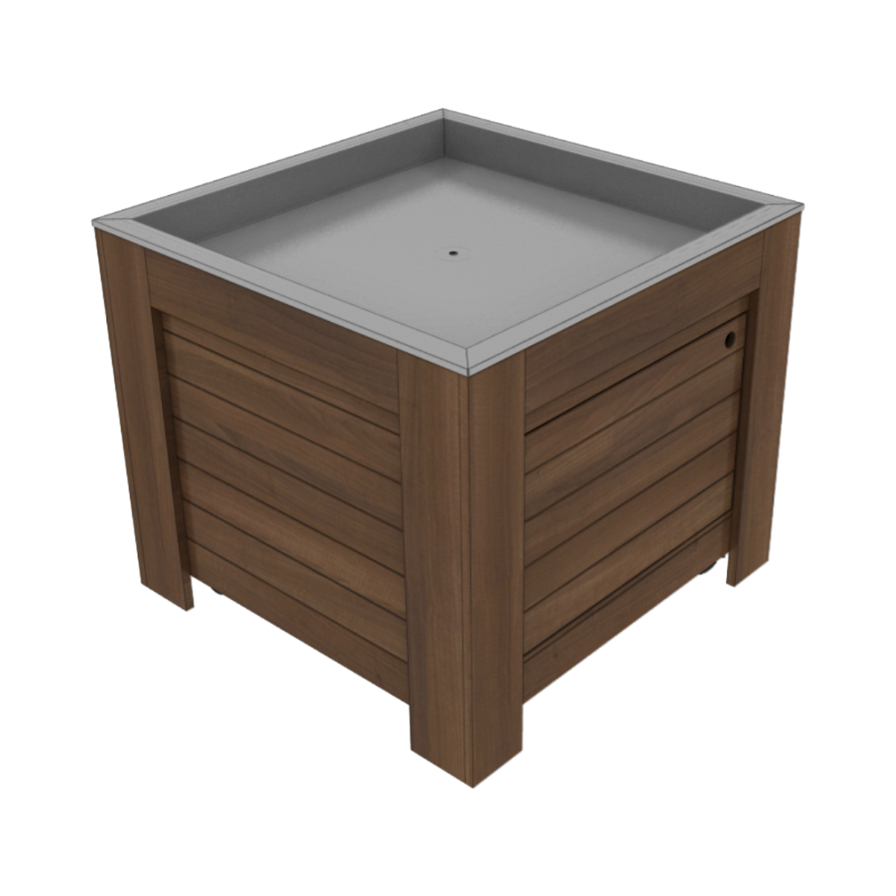 36" X 36" Orchard Bin With Hidden Ice Tub