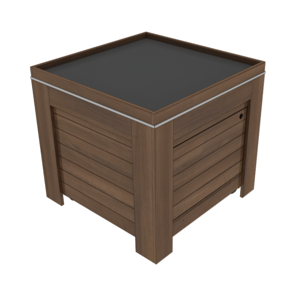 36" X 36" Orchard Bin With Hidden Ice Tub