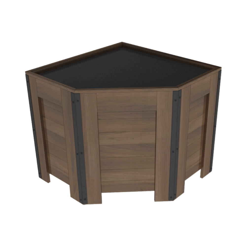 33" Tall Wedge Front Orchard Bin