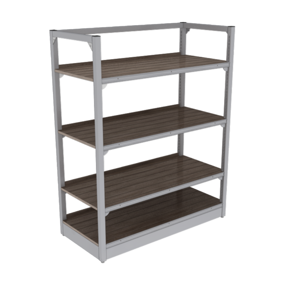 box furniture company d4s sapele 4 shelf rack, double... 4-Shelf Rack – The Marco Company