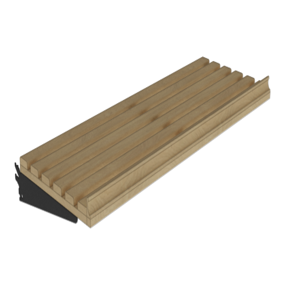 48” X 17” Adjustable Slatted Shelf