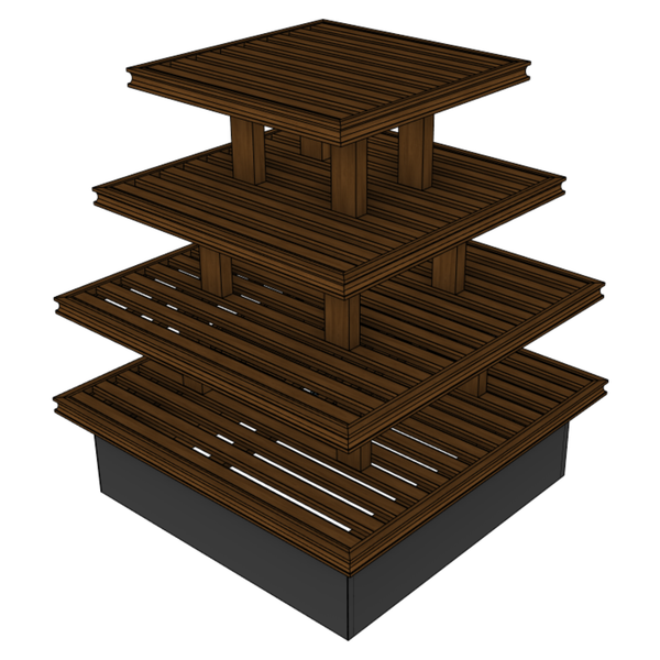 Multi-Tiered Shop Around Display