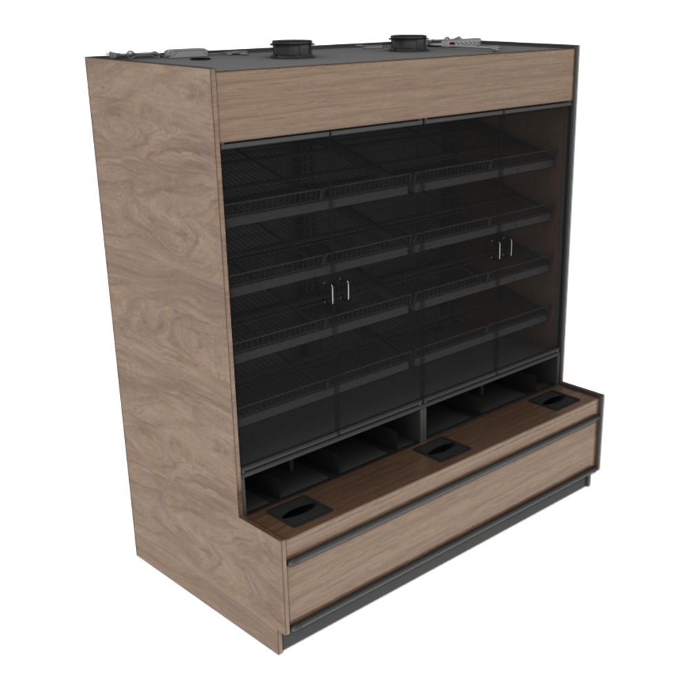 78" Lighted 4-Door Bakery Case