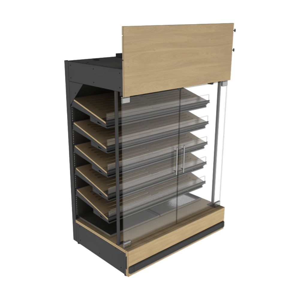 2-Door Bakery Case With Lighting System