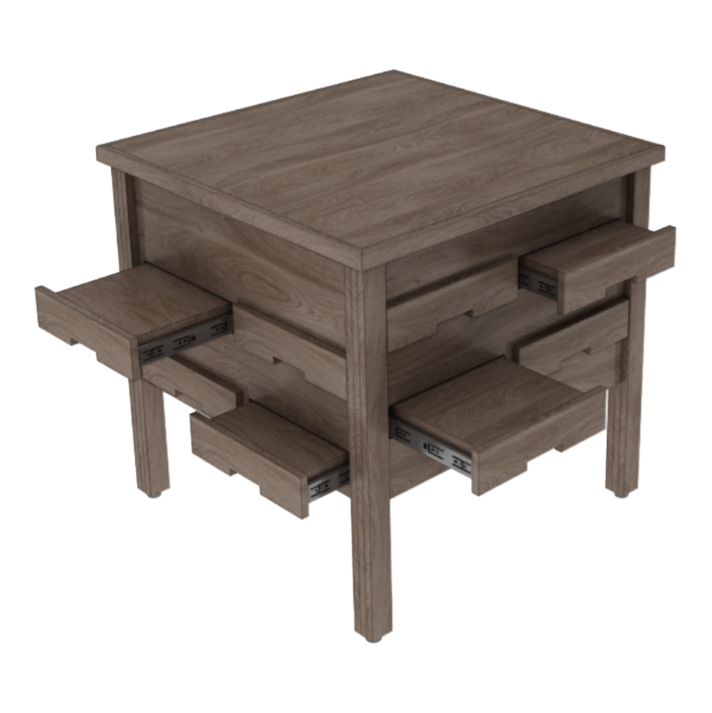 4-Way Pull-Out Square Table