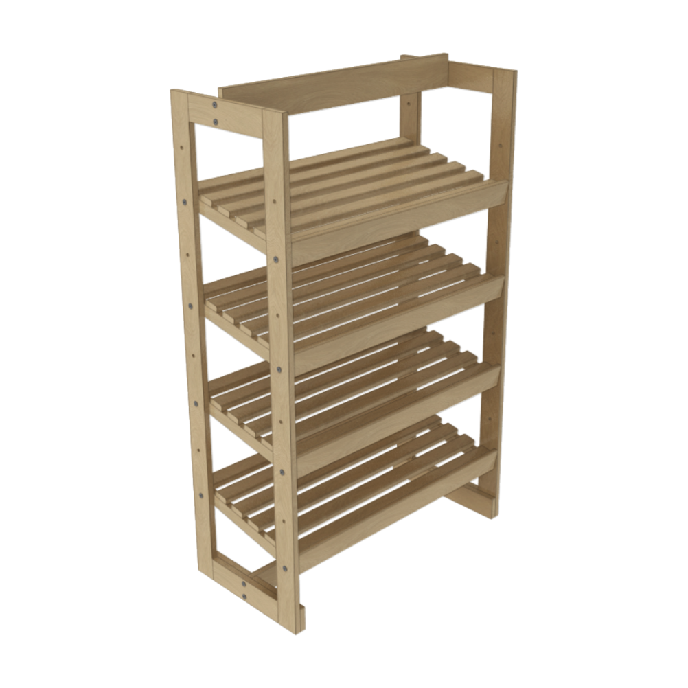 Slanted Shelf Bakery Rack
