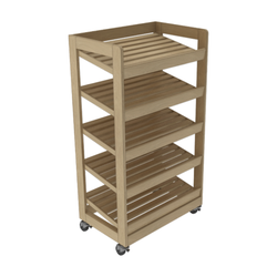 5-Shelf Rolling Rack