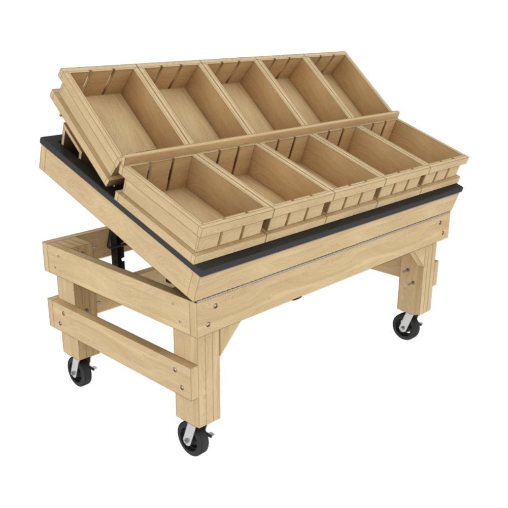 Crate Top Adjustable Table