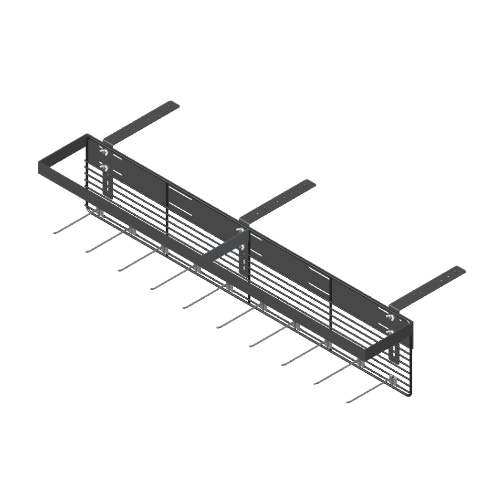 Black metal fence design on a white background