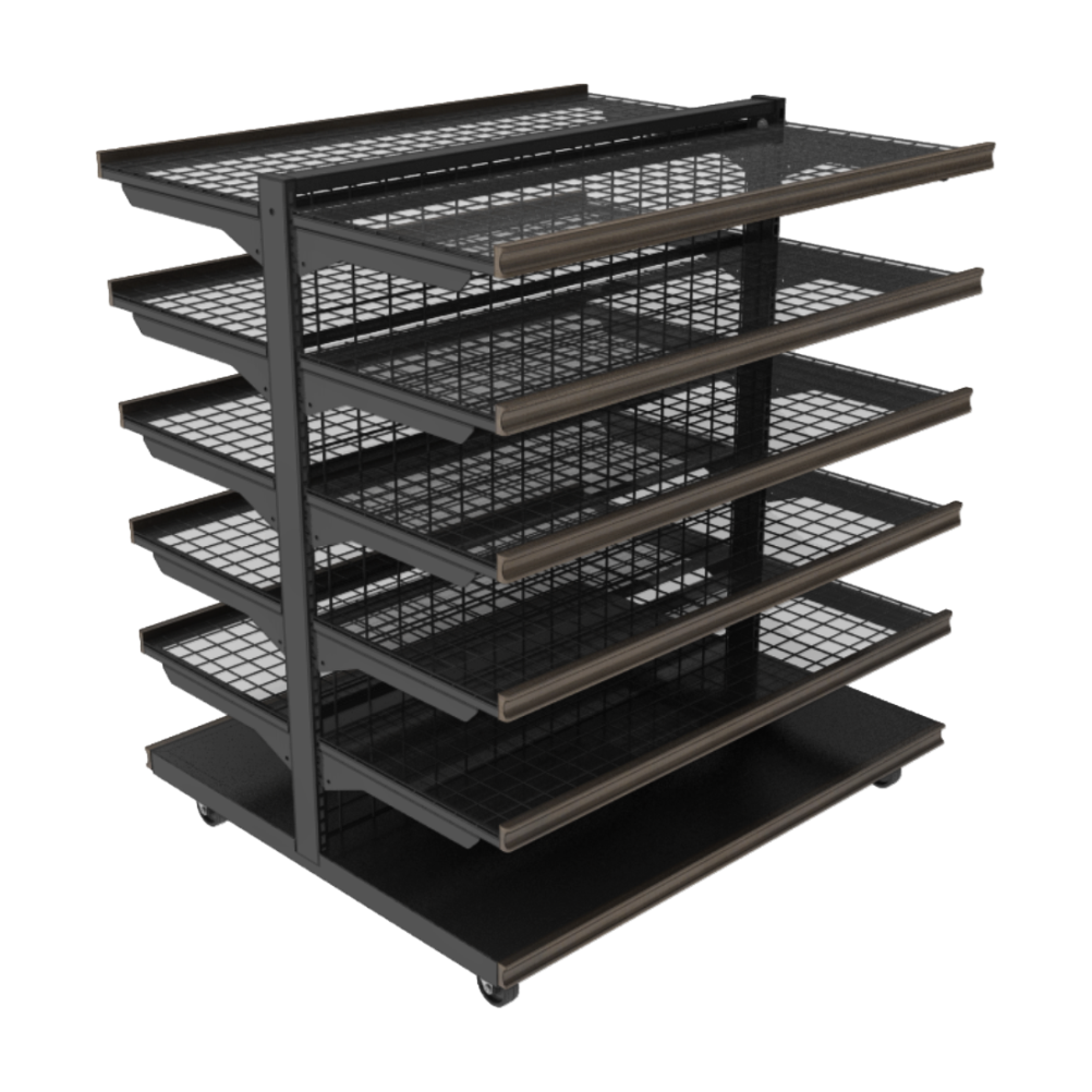 48" 5-Shelf Double-Sided Display