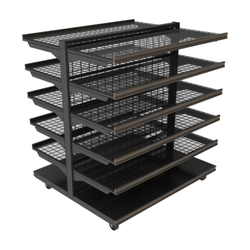 5-Shelf Double Sided Displays