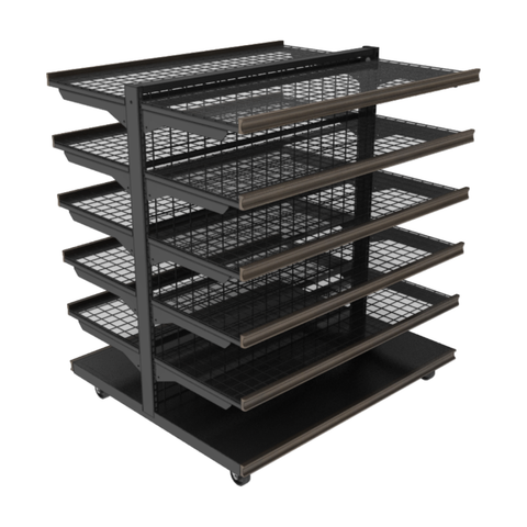 5-Shelf Double Sided Displays