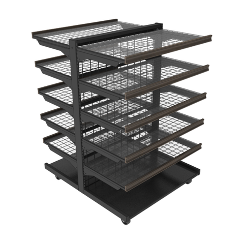 5-Shelf Double Sided Displays