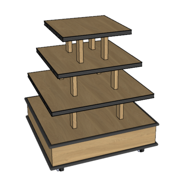 Multi-Tiered Shop Around Display