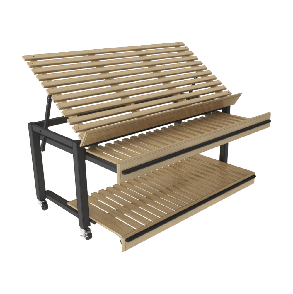 72" Euro Table With Pull-Outs