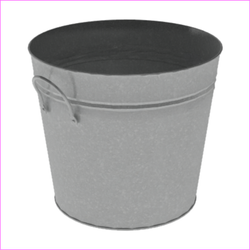 11 ½” X 10” Galvanized Metal Bucket