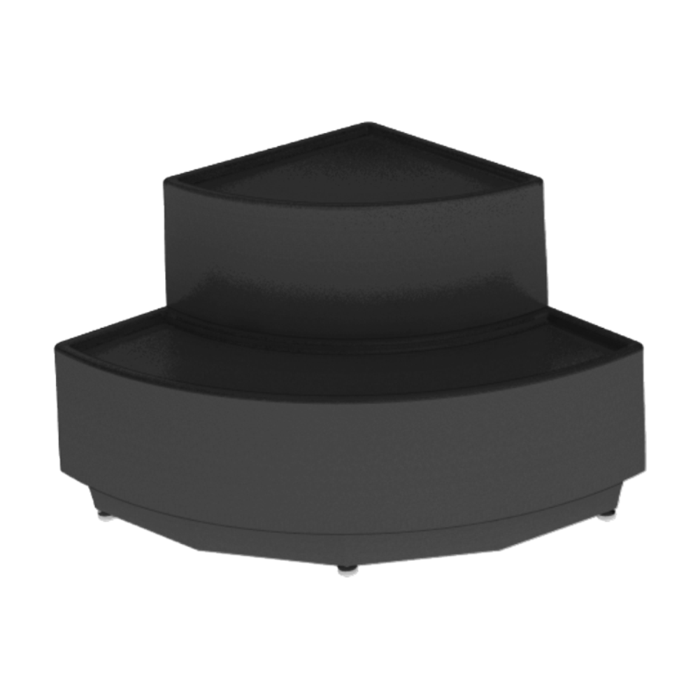 2-Step Floral Wall Corner Unit