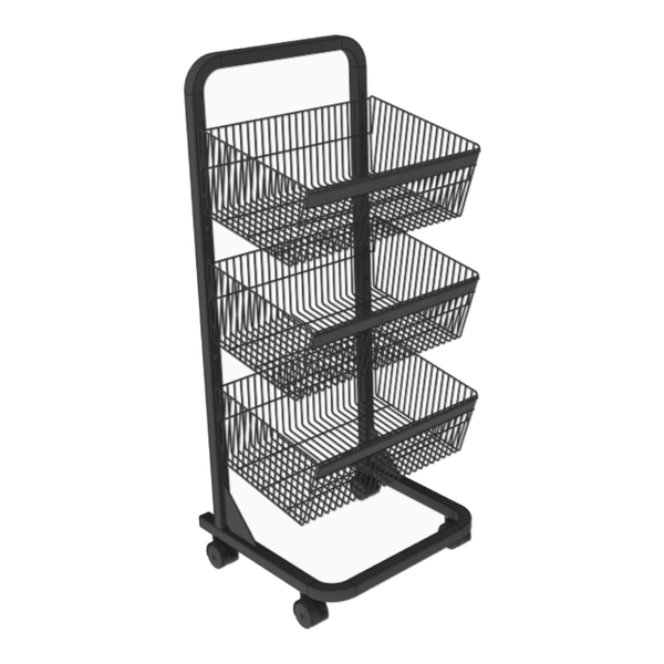MOBILE WIRE BASKET DISPLAY