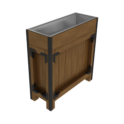 36" X 14" Orchard Bin With Ice Liner