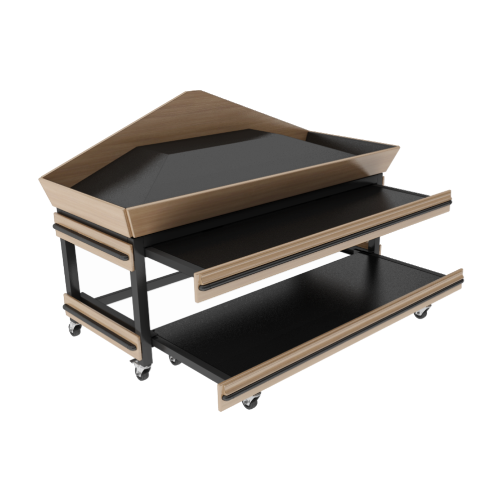 End Cap With Pull-Outs